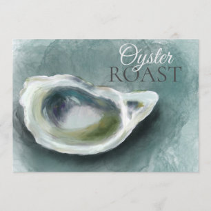 Målad Oyster Roast Inbjudan