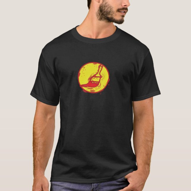 målad paintbrush t-shirt (Framsida)