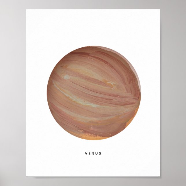 Målad planet Venus konsttryck Poster (Framsidan)