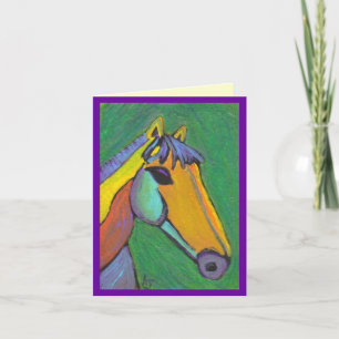 Målad ponny - notecard kort