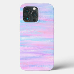 Målad Rand Turcos Rosa Lila Fodral-Mate iP