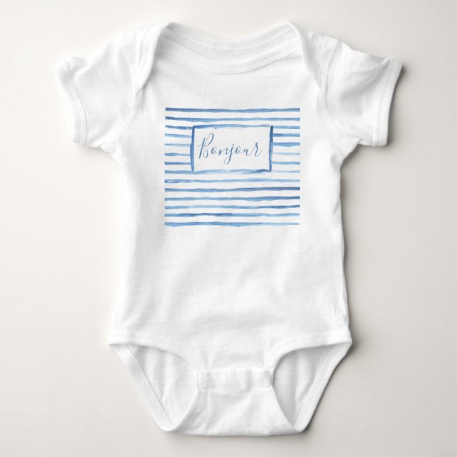 Målad randanpassade Onsie T-shirt (Framsida)