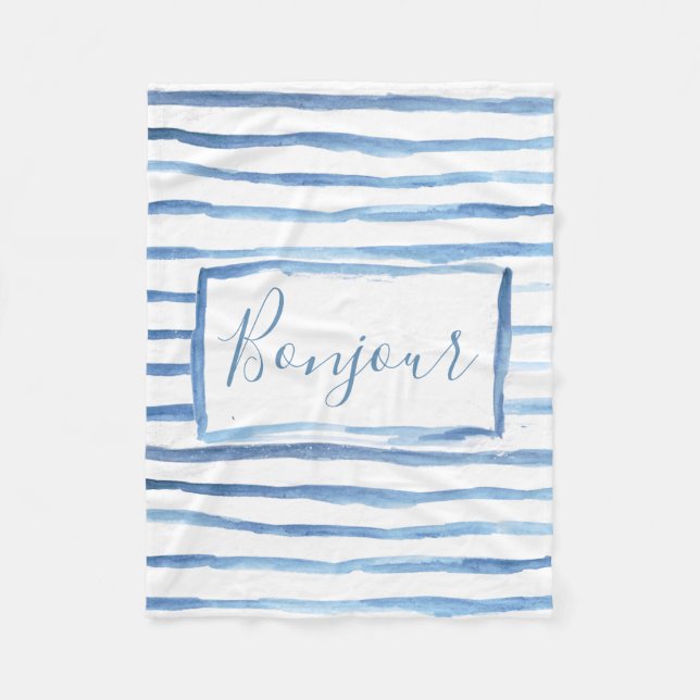 Målad randanpassadefilt fleecefilt (Framsidan)