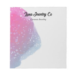 Målad Rosa Rainbow Business Anteckningsblock