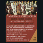 Målad schackbräde, Chess Klubb Advertising Reklamblad<br><div class="desc">Målade schackbrädet,  reklamutlösare för schackutssaft för Klubb av Affärskortet Store.</div>