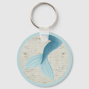 Målad Sjöjungfru-samling Nyckelring