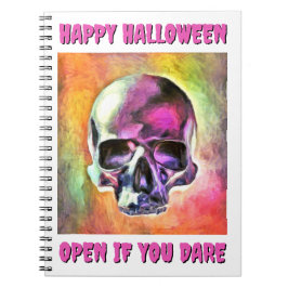 Målad skalle. Anpassad Anteckningsbok