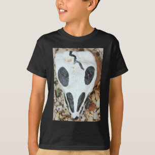 målad skalle tee shirt