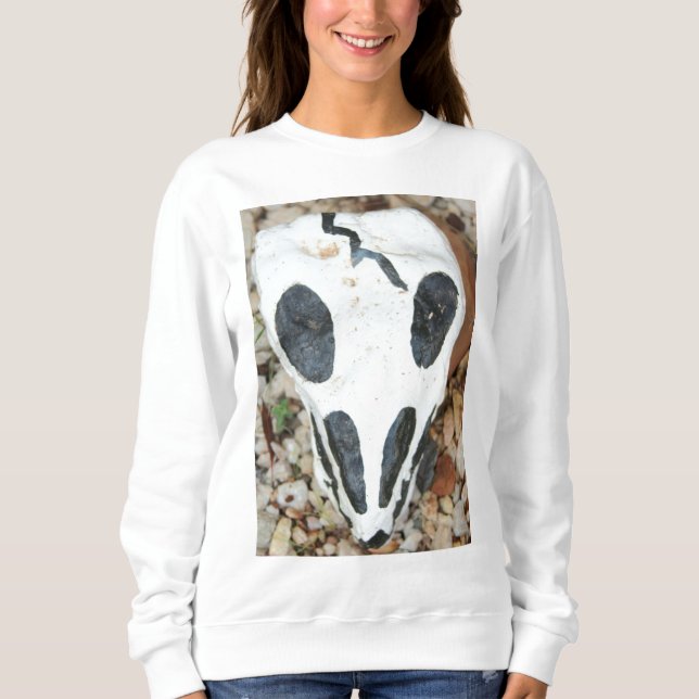 målad skalltröjor t shirt (Framsida)