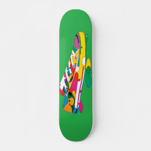 Målad skateboard bräda 21,5 cm