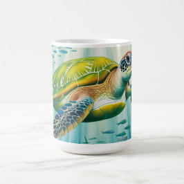 Målad Sköldpadda Kaffemugg