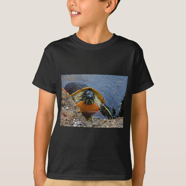 Målad sköldpadda t shirt (Framsida)