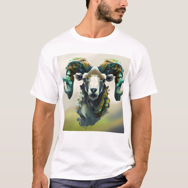 Målad skräppost t shirt (Framsida)