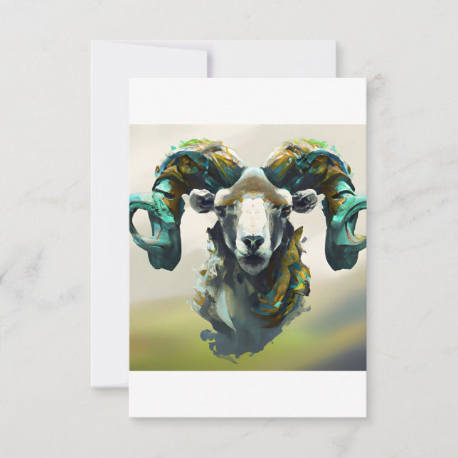 Målad skräppost tack kort (Framsida)