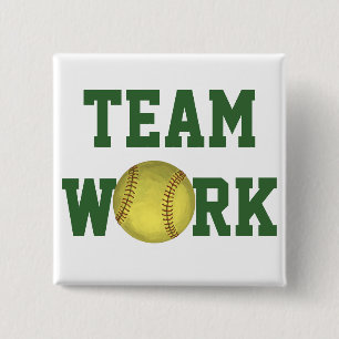 Målad softball Art Knapp