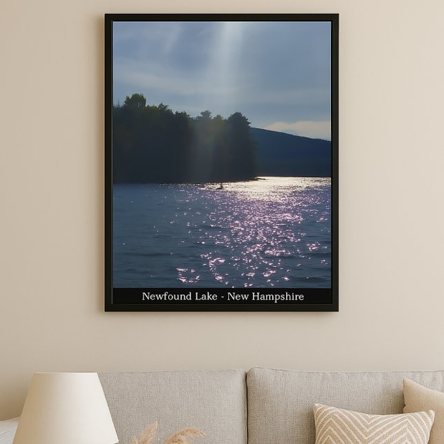 Målad solnedgång: Kayaking i Newfound Sjö Poster (Skapare uppladdad)