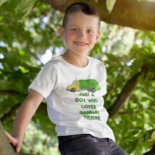 Målad sopbil anpassad meddelandegrafik t shirt