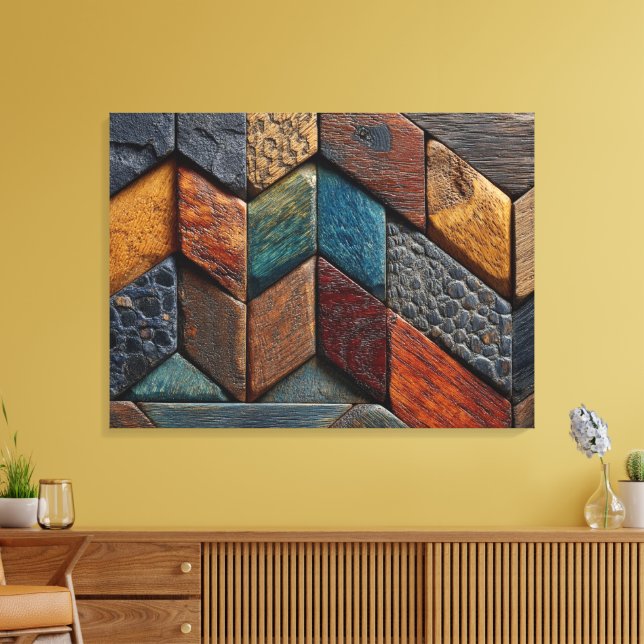 Målad Trätavla Art Canvastryck (Insitu (Vardagsrum))