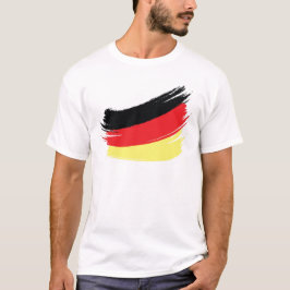 Målad tysk flagga tee shirt