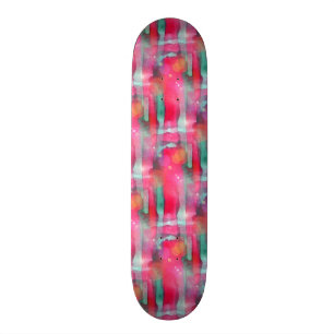 Målad vattenfärg för solilsken blick abstrakt skateboard bräda 19,5 cm