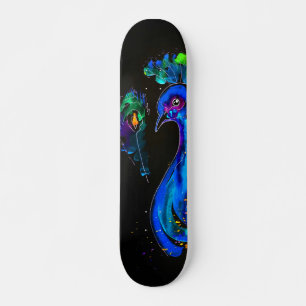 Målad vismisk boskap mini skateboard bräda 18,5 cm