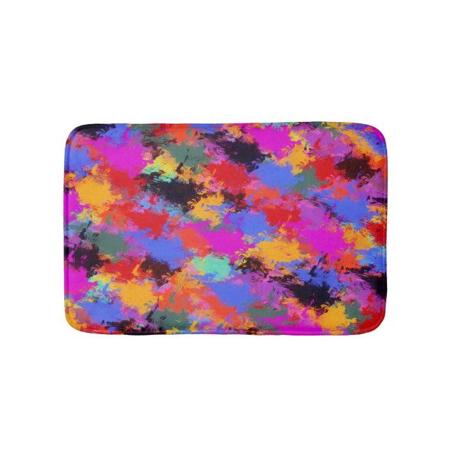 Målad Zebra Badrumsmatta (Framsidan)