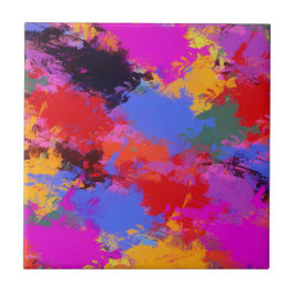 Målad Zebra Kakelplatta