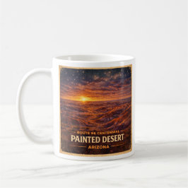 Målade Badlands Stjärnklara Arizona Morgon Kaffemugg