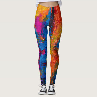 Målade baljväxter leggings