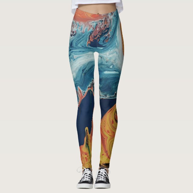 Målade baljväxter leggings (Framsida)