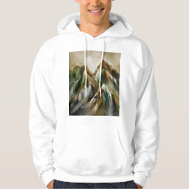 Målade berg hoodie