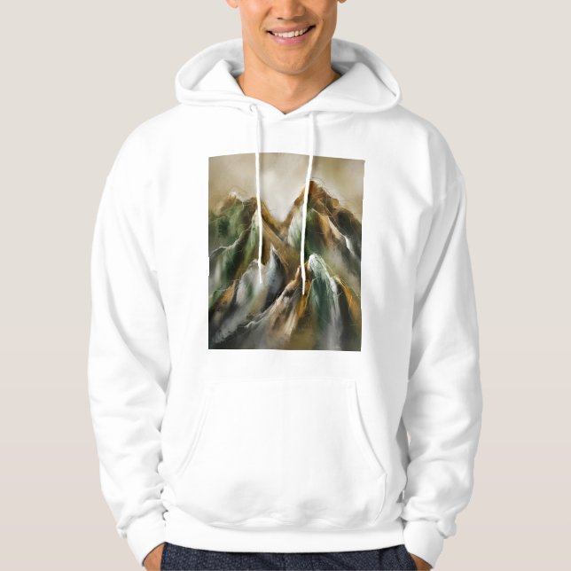 Målade berg hoodie (Framsida)