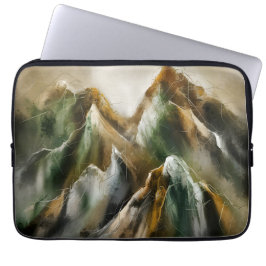 Målade berg laptop fodral