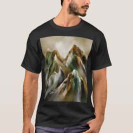 Målade berg t shirt