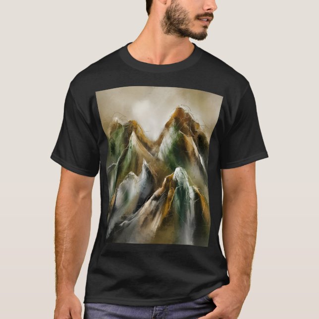 Målade berg t shirt (Framsida)