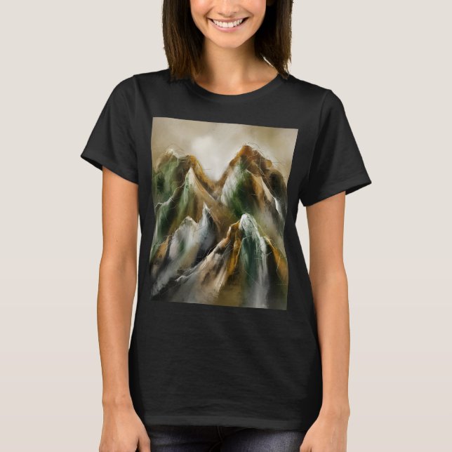 Målade berg t shirt (Framsida)