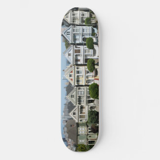 Målade Dam Houses Steiner Street San Francisco Skateboard Bräda 19,5 Cm