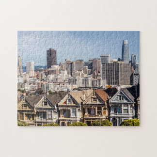 Målade Dam Victorian Homes i San Francisco Pussel