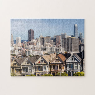 Målade Dam Victorianska hem i San Francisco Pussel