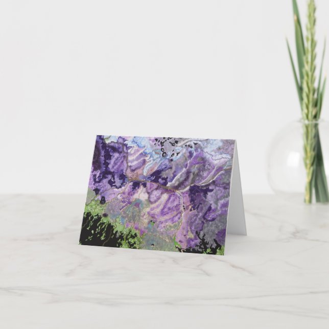 Målade Desert GIS Satellite Imagery Note-kort Kort (Framsida)