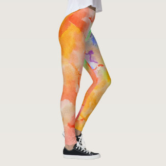 Målade fläckar Leggings