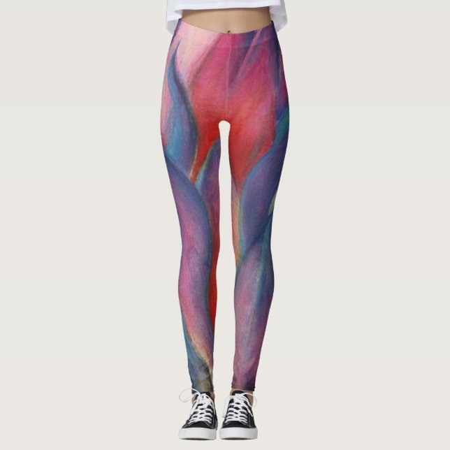 Målade flamskyddsmedel leggings (Framsida)