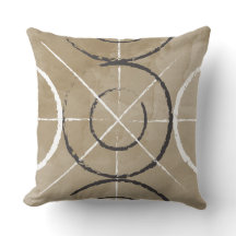 Målade geometriska cirklar trycket