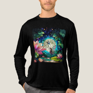 Målade Glas Liten Älva Med Trollslända T Shirt