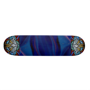 Målade glasfönster Skateboard