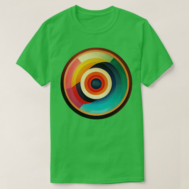 Målade koncentriska cirklar 15 t shirt (Design framsida)