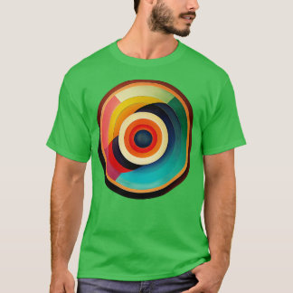 Målade koncentriska cirklar 15 t shirt
