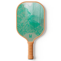 Målade moln gröna korallblå Pickleball-paddel