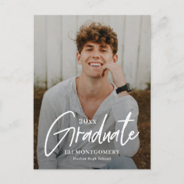 Målade ord redigerbara färggradueringskort vykort