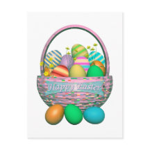 Målade Påskägg i Basket